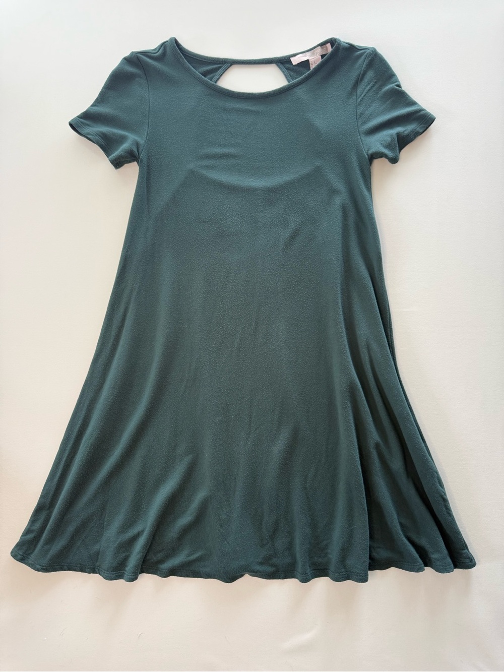 Forever 21 Green Open Back Swing Dress Size Small